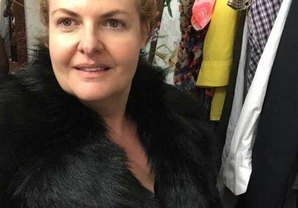 Champagne Cartel is loving black furry vests for Winter 2015, this one is Guess brand from Myer