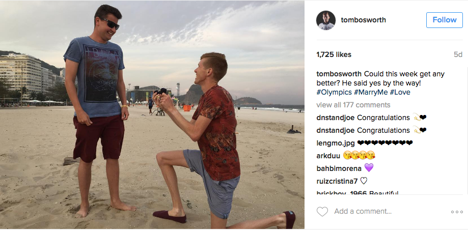 Tom Bosworth proposing Instagram - the best bits of the Olympics