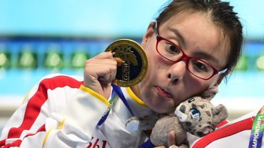 The best bits of the Olympics The gorgeously dorky Fu Yuanhui. Image credit: ALEXANDER NEMENOV/AFP/GETTY IMAGE