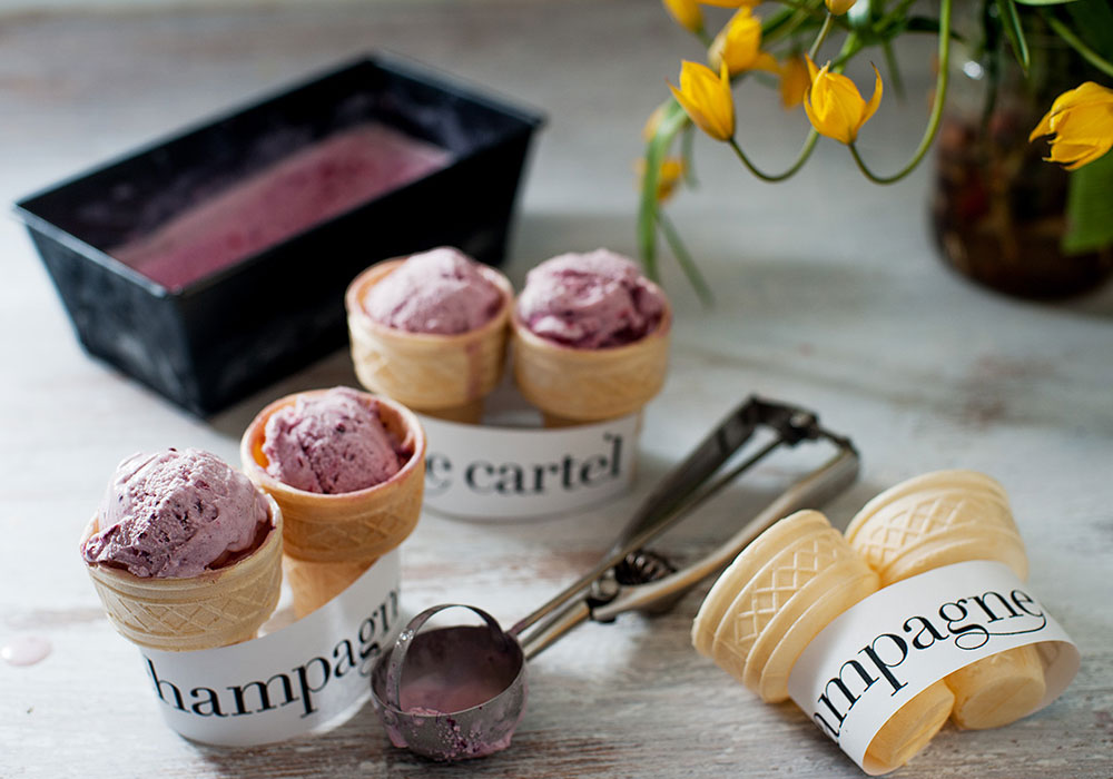 Make your own wine ice cream - without an ice cream maker