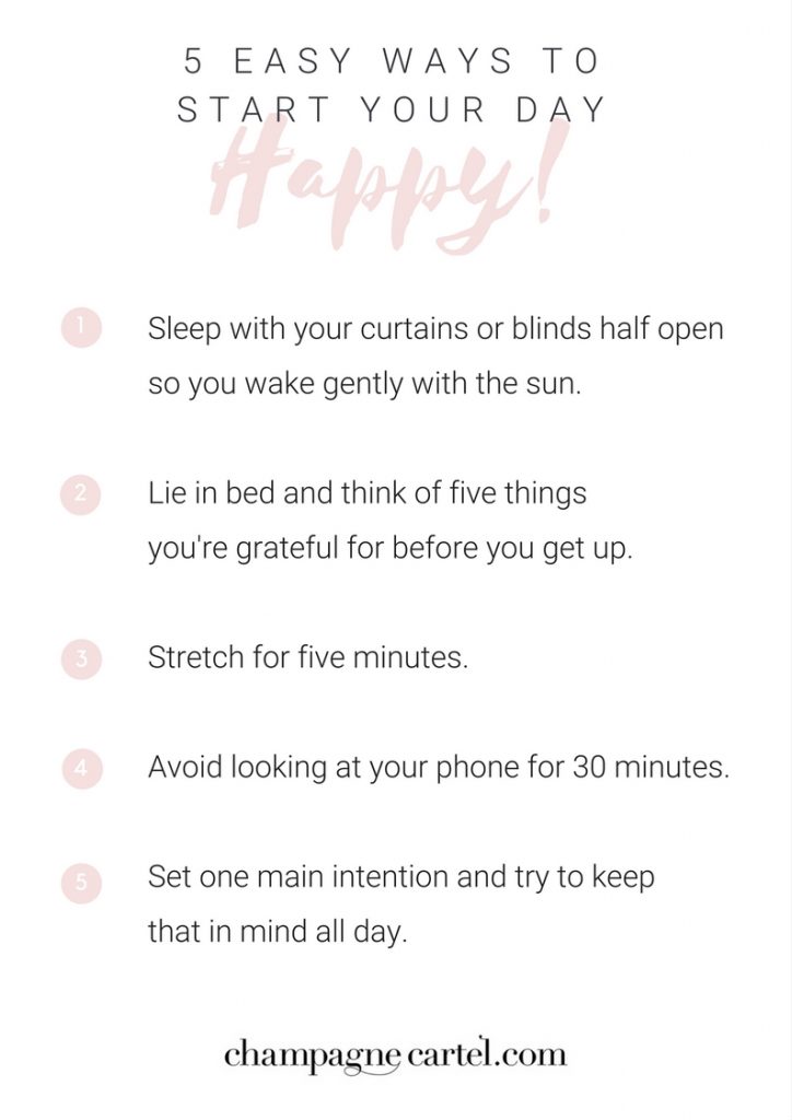 5 easy ways to start your day happy