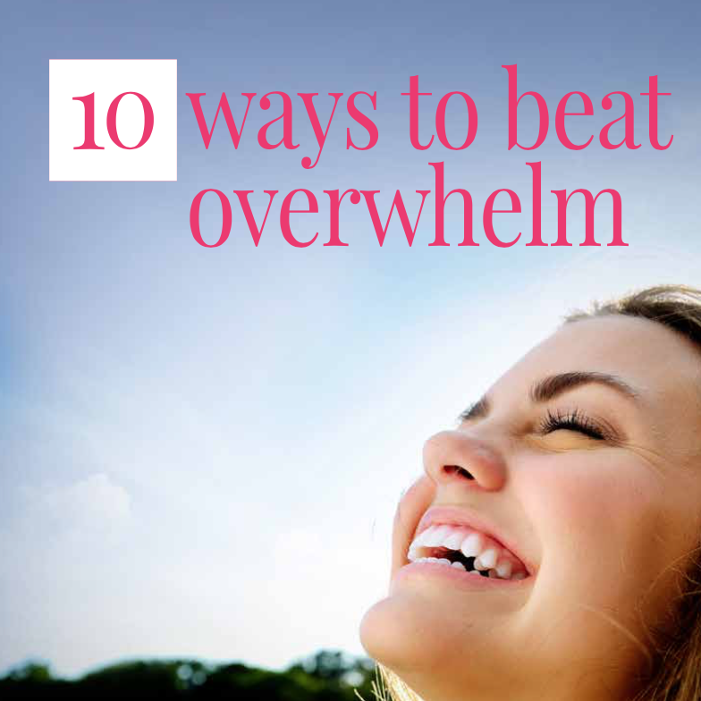 10 ways to beat overwhelm ebook tile
